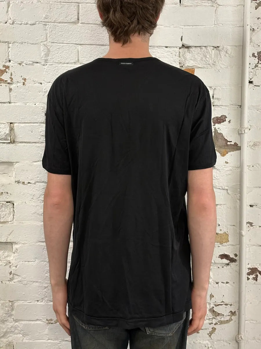 2000s Dolce & Gabbana Black Mike Tyson T-Shirt KprjCnf 2