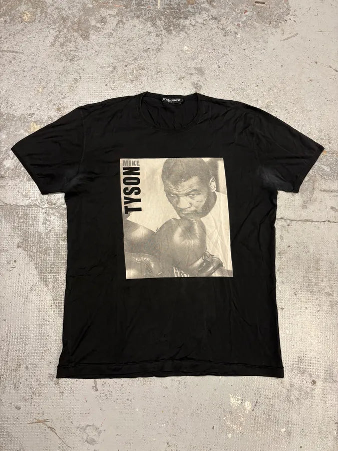 2000s Dolce & Gabbana Black Mike Tyson T-Shirt KprjCnf 0