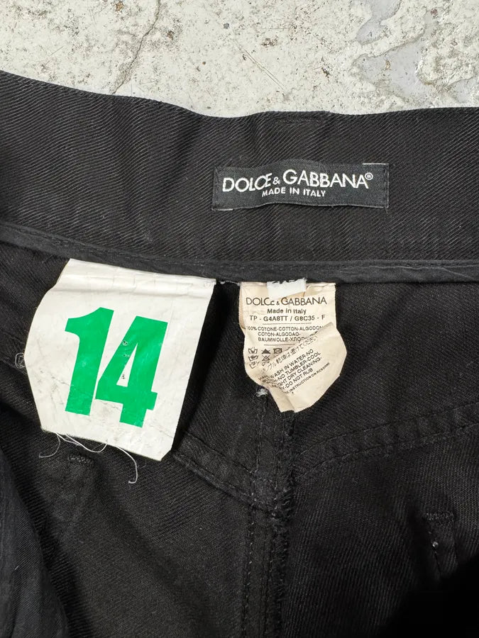 2000s Dolce & Gabbana Black Minimalist Pants sAZOUir 5