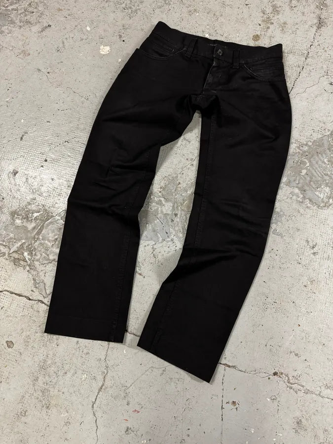 2000s Dolce & Gabbana Black Minimalist Pants sAZOUir 1