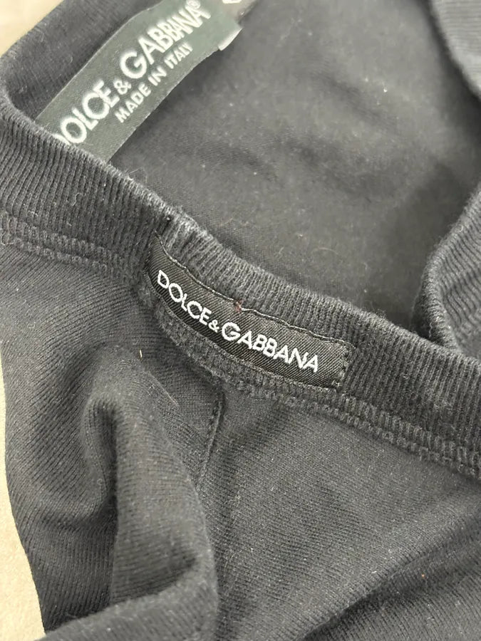 SS2009 Dolce & Gabbana Black Monica Bellucci T-Shirt fZcDCzI 7