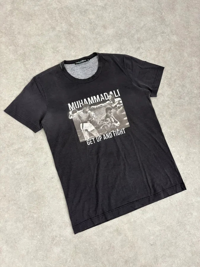 2000s Dolce & Gabbana Black Muhammad Ali T-Shirt KggOkDU 3