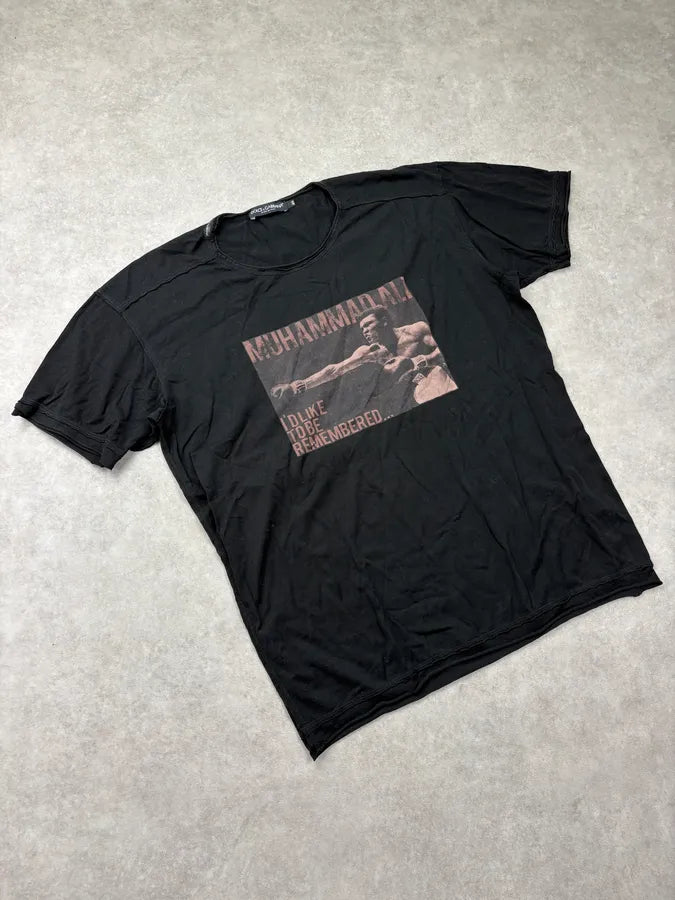 2000s Dolce & Gabbana Black Muhammad Ali T-Shirt FMOcEnI 3
