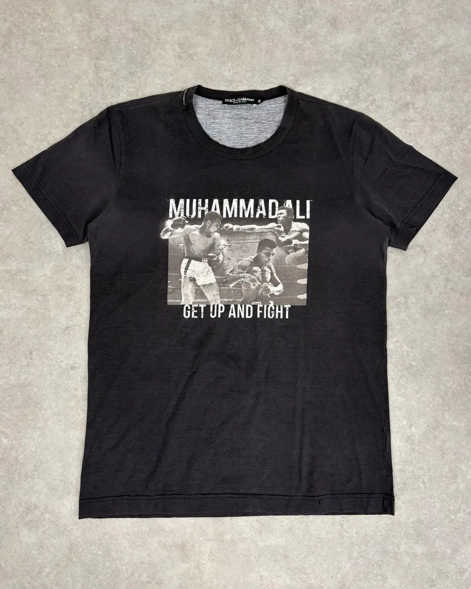 2000s Dolce & Gabbana Black Muhammad Ali T-Shirt KggOkDU 0