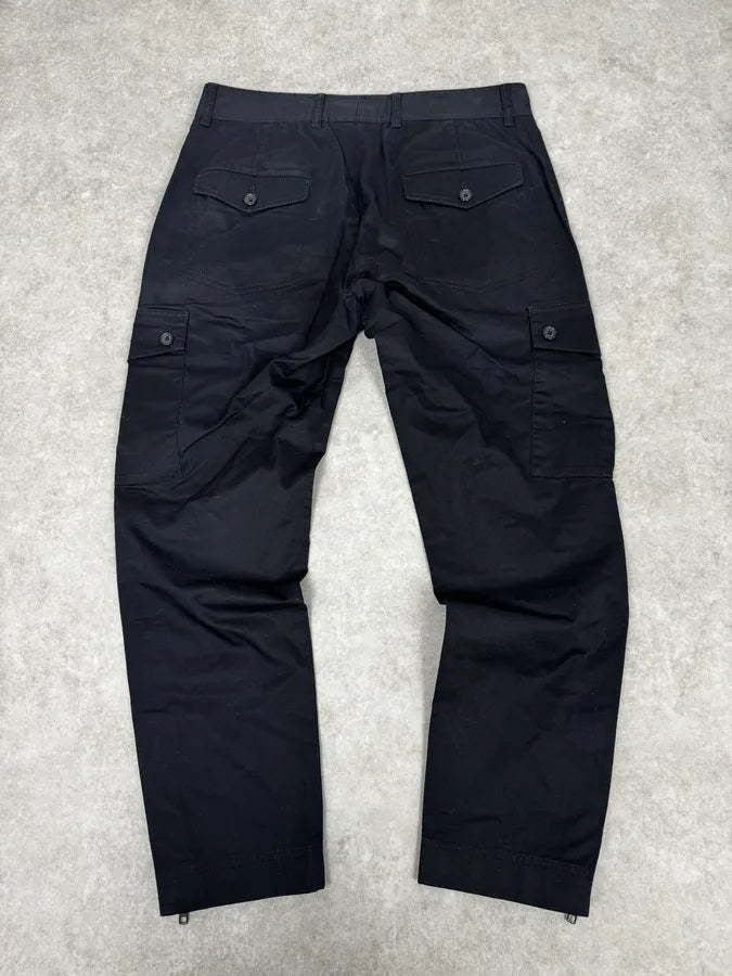 2000s Dolce & Gabbana Black Flat Pockets Pants vRXhwSm 4