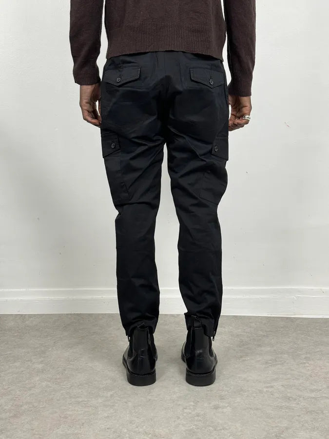2000s Dolce & Gabbana Black Flat Pockets Pants vRXhwSm 3