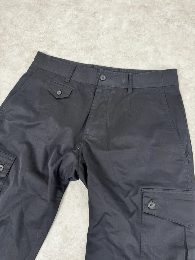 2000s Dolce & Gabbana Black Flat Pockets Pants vRXhwSm 5