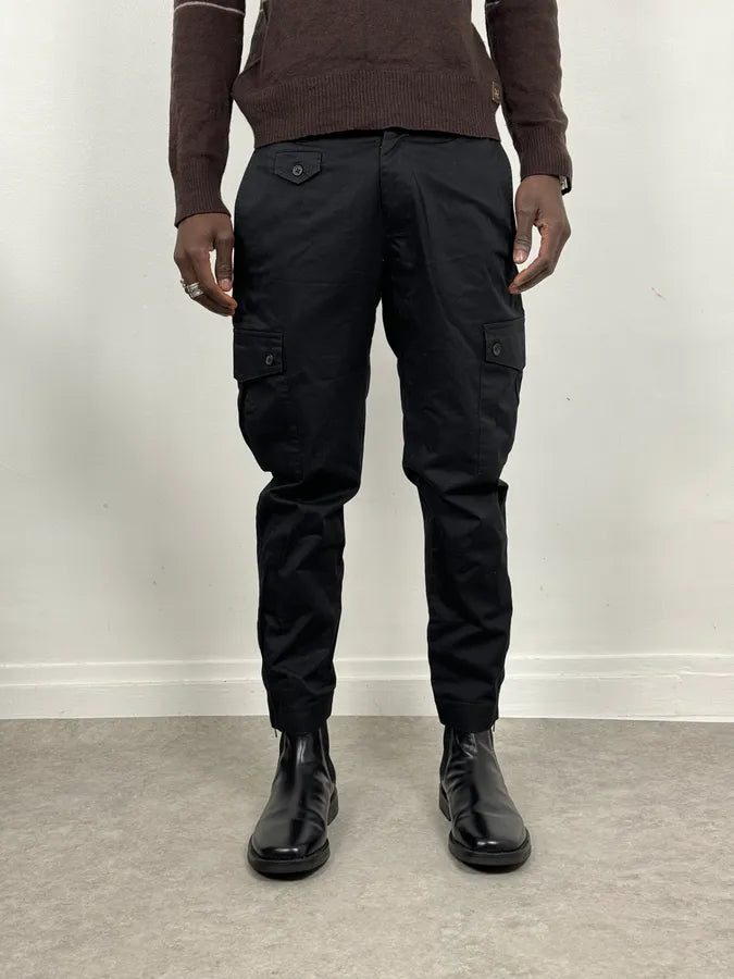 2000s Dolce & Gabbana Black Flat Pockets Pants vRXhwSm 1
