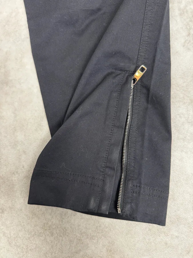 2000s Dolce & Gabbana Black Flat Pockets Pants vRXhwSm 10