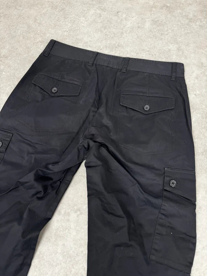 2000s Dolce & Gabbana Black Flat Pockets Pants vRXhwSm 6