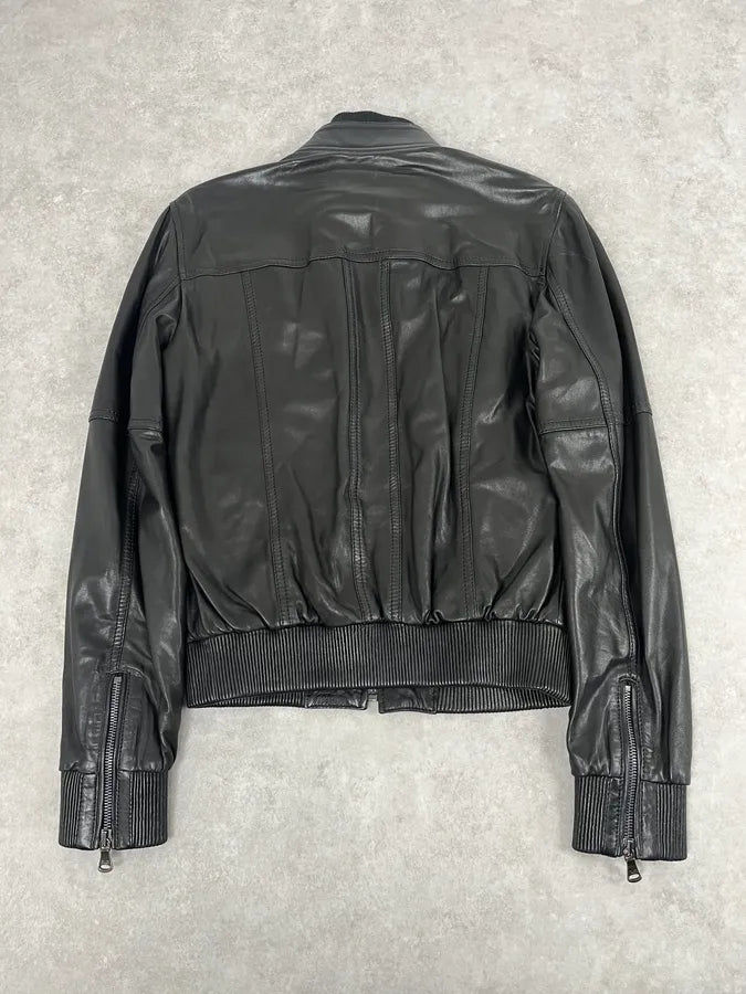 2000s Dolce & Gabbana Black  Multi-Zip Leather Jacket muSyhKg 5