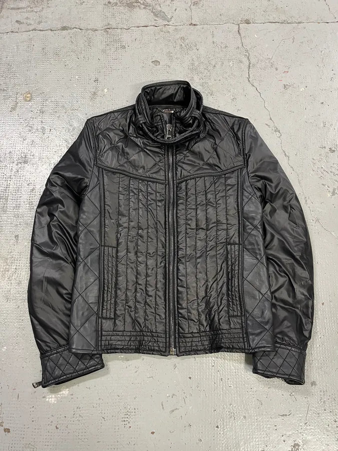 2000s Dolce & Gabbana Black Nylon Biker Jacket JoFlXEp 0