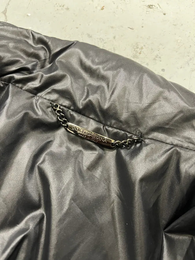 2000s Dolce & Gabbana Black Nylon Biker Jacket JoFlXEp 10