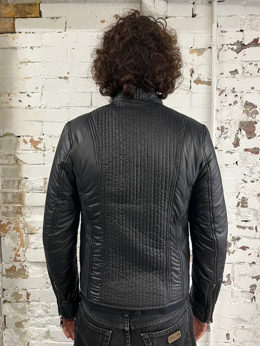 2000s Dolce & Gabbana Black Nylon Biker Jacket JoFlXEp 2