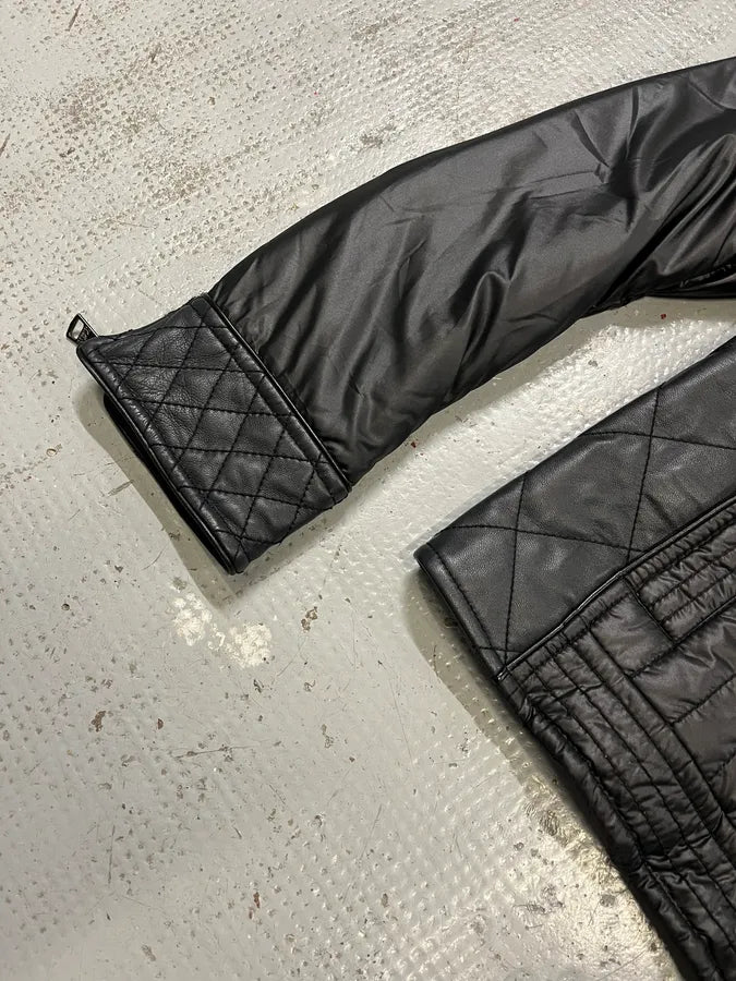 2000s Dolce & Gabbana Black Nylon Biker Jacket JoFlXEp 5