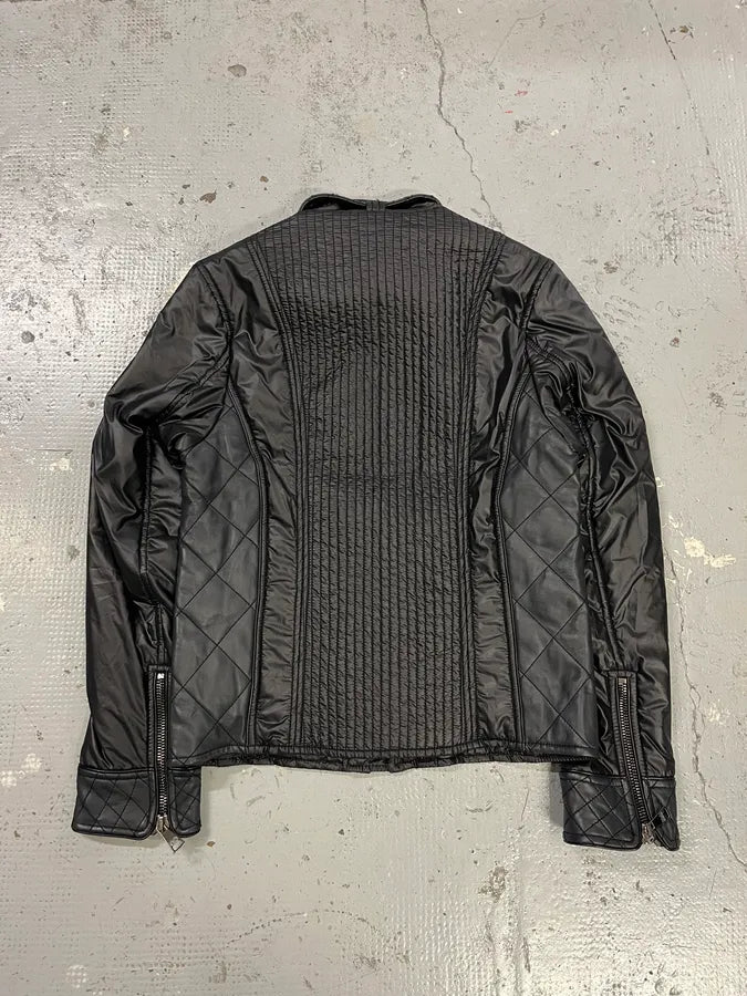 2000s Dolce & Gabbana Black Nylon Biker Jacket JoFlXEp 6
