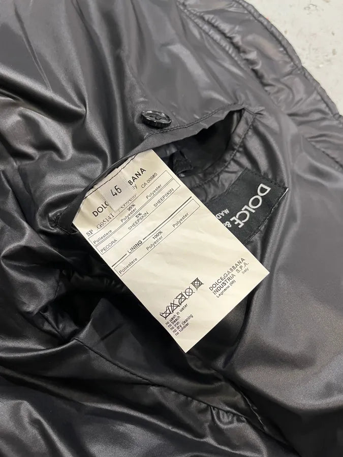 2000s Dolce & Gabbana Black Nylon Biker Jacket JoFlXEp 9