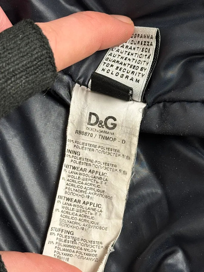 2000s Dolce & Gabbana Black Nylon Bomber Jacket  fzbMWIN 10
