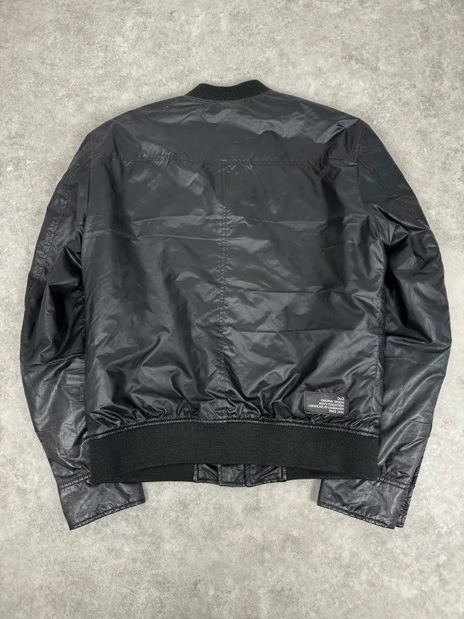 2000s Dolce & Gabbana Black Nylon Bomber Jacket  fzbMWIN 3