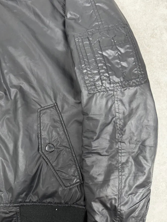 2000s Dolce & Gabbana Black Nylon Bomber Jacket  fzbMWIN 7