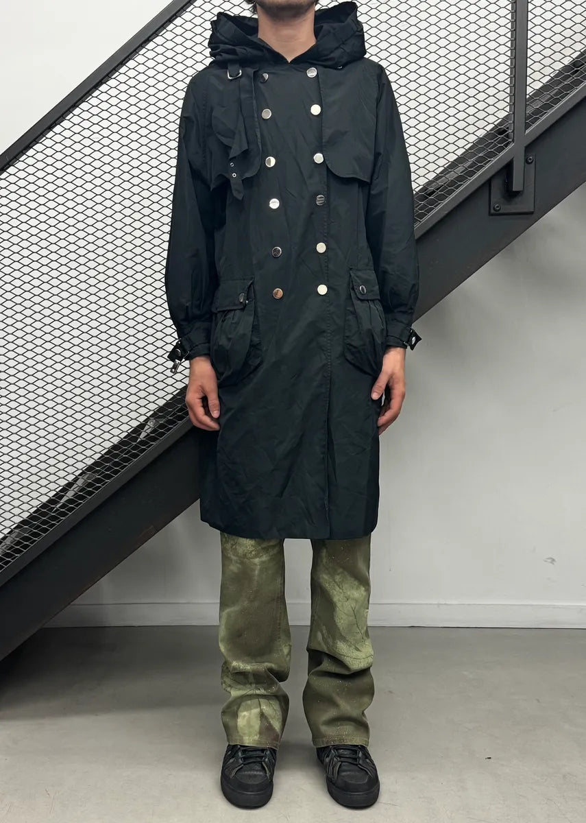2000s Dolce & Gabbana Black Nylon Long Coat RLQoTiF 2