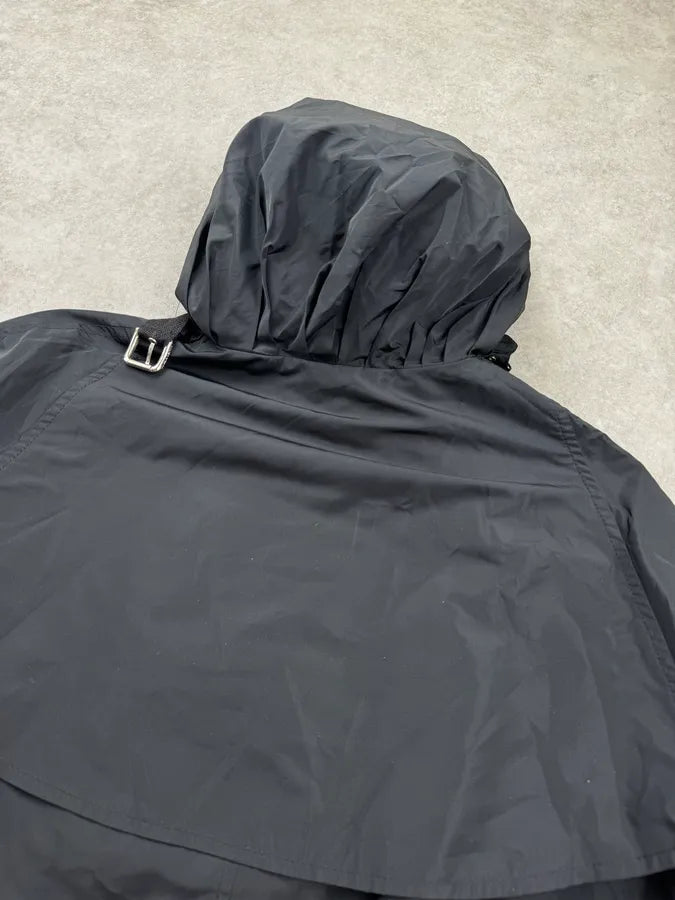 2000s Dolce & Gabbana Black Nylon Long Coat RLQoTiF 6