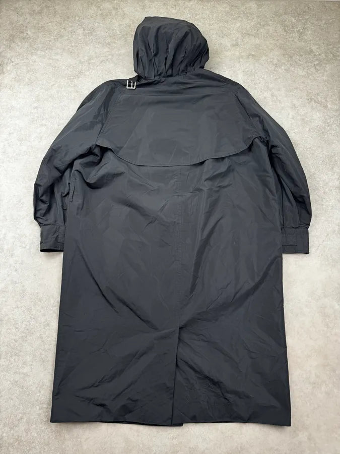 2000s Dolce & Gabbana Black Nylon Long Coat RLQoTiF 1
