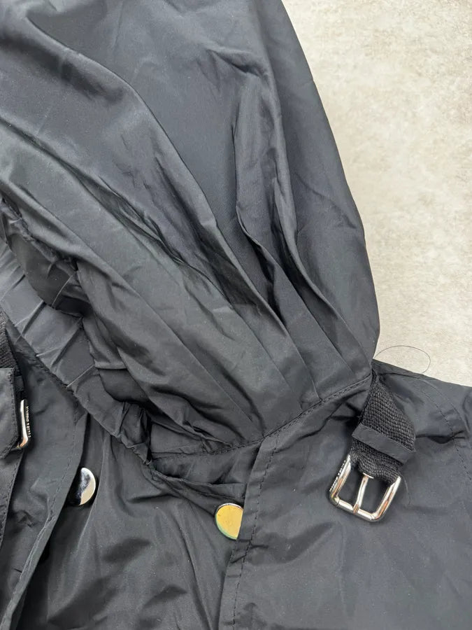 2000s Dolce & Gabbana Black Nylon Long Coat RLQoTiF 8