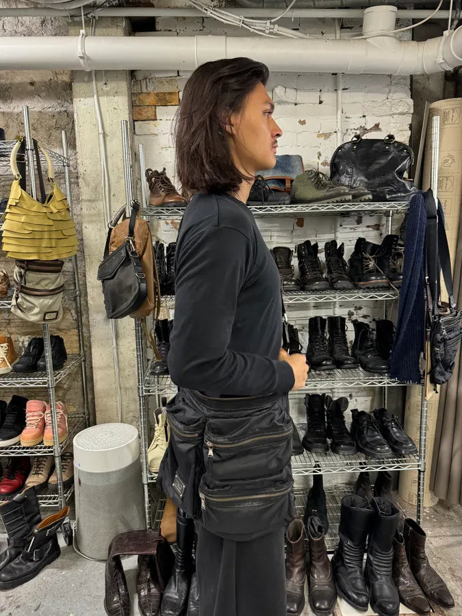 2000s Dolce & Gabbana Black Nylon Cargo Shoulder Bag qSzGgfa 2