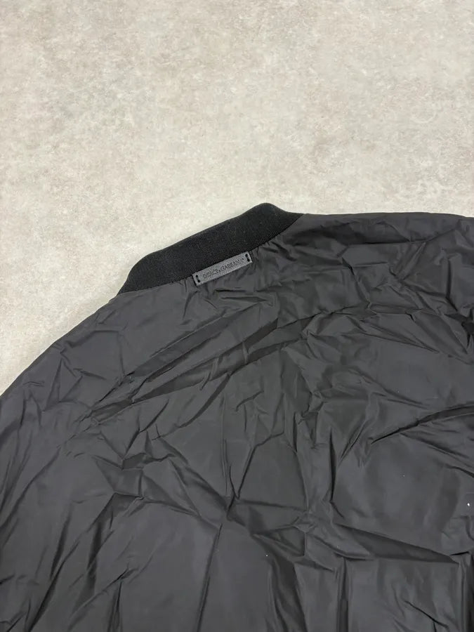 AW2016 Dolce & Gabbana Black Nylon Embroidered Revolver Gun Jacket mNwtgiO 8