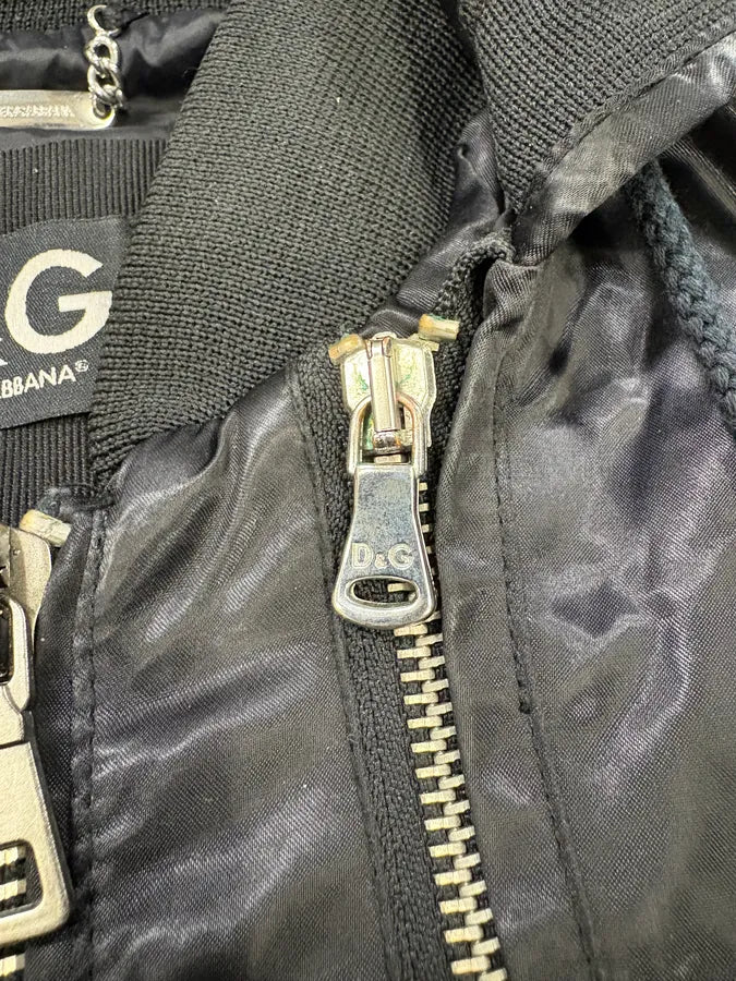 2000s Dolce & Gabbana Black Nylon Hooded Jacket dqbZYnm 5