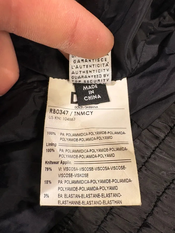 2000s Dolce & Gabbana Black Nylon Hooded Jacket dqbZYnm 6