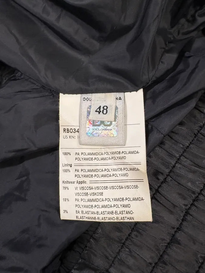 2000s Dolce & Gabbana Black Nylon Hooded Jacket dqbZYnm 8