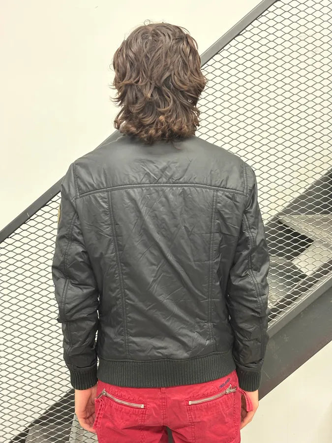AW2003 Dolce & Gabbana Black Nylon Multi-Pocket Bomber Jacket ueJBDLJ 2