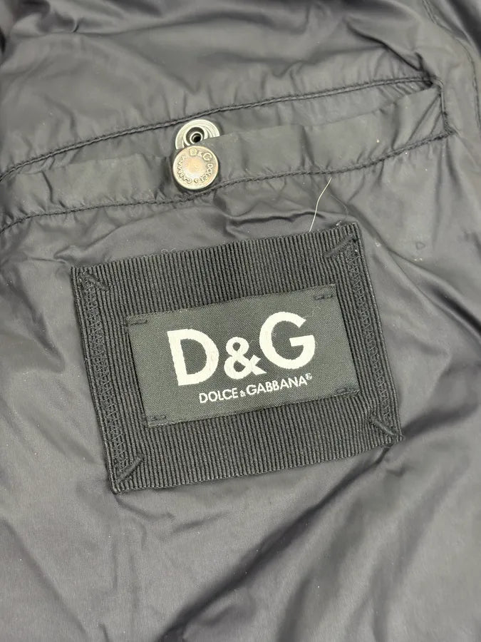 AW2003 Dolce & Gabbana Black Nylon Multi-Pocket Bomber Jacket ueJBDLJ 11