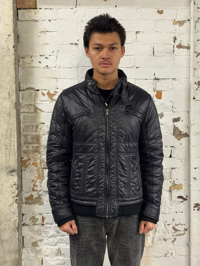 2000s Dolce & Gabbana Black Nylon Multi Zip Jacket EcKDZJG 1