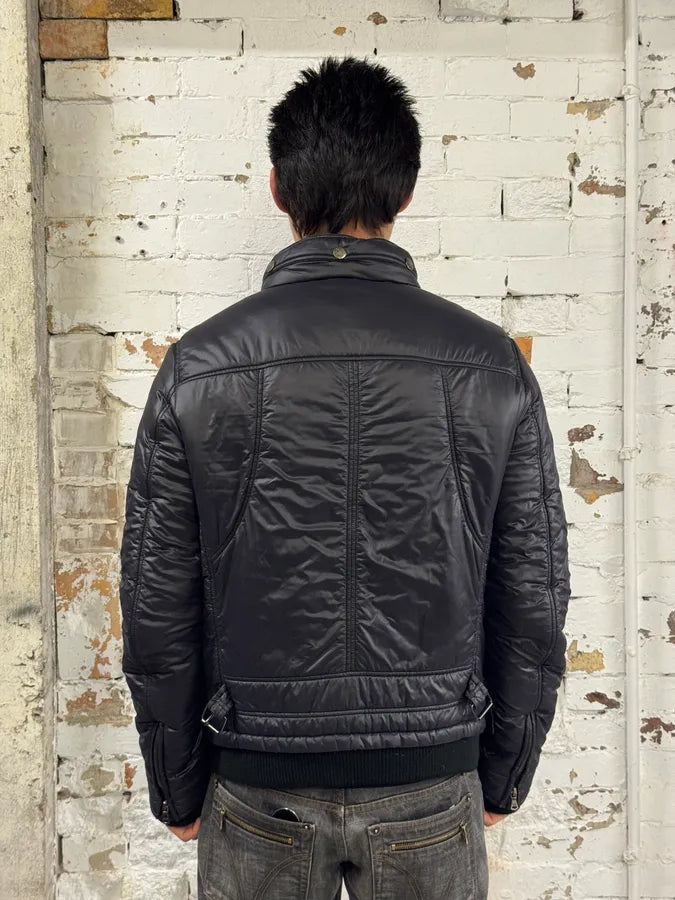 2000s Dolce & Gabbana Black Nylon Multi Zip Jacket EcKDZJG 2