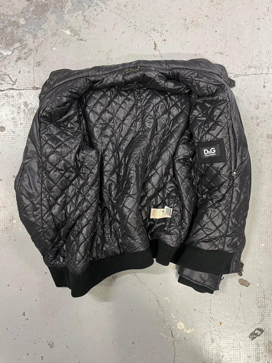 2000s Dolce & Gabbana Black Nylon Multi Zip Jacket EcKDZJG 10