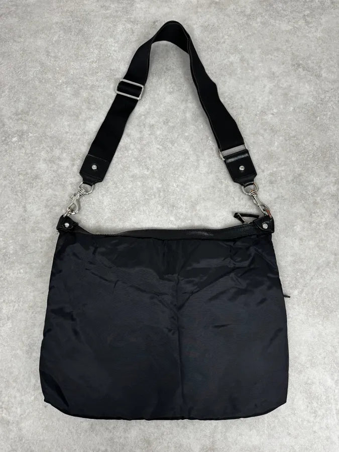 2000s Dolce & Gabbana Black Nylon Zip Cargo Shoulder Bag BhYJCnO 2