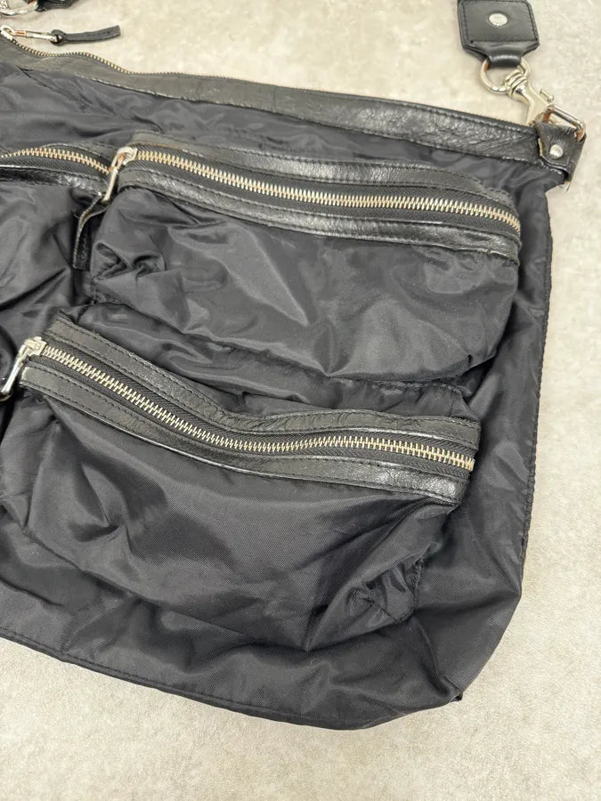 2000s Dolce & Gabbana Black Nylon Zip Cargo Shoulder Bag BhYJCnO 3