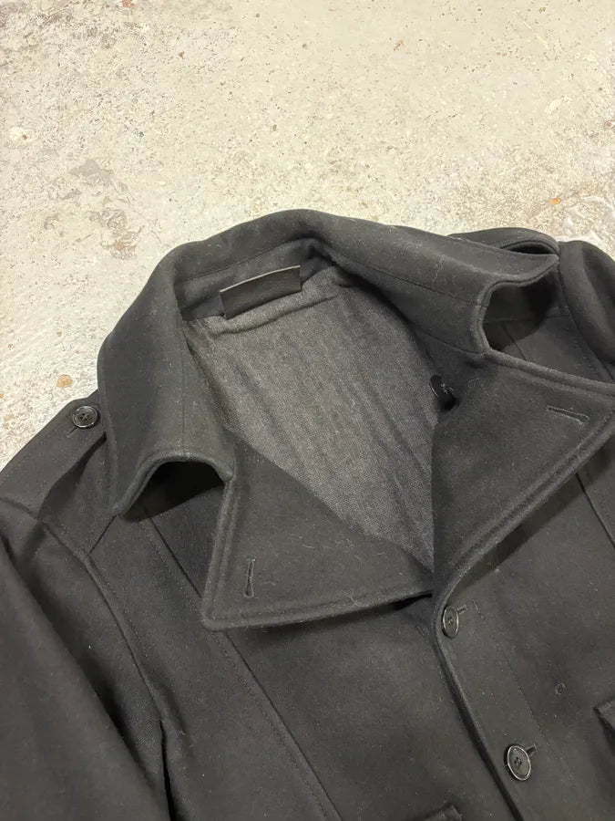 AW2006 Dolce & Gabbana Black Buttoned Premium Wool Jacket cyQGZVE 4