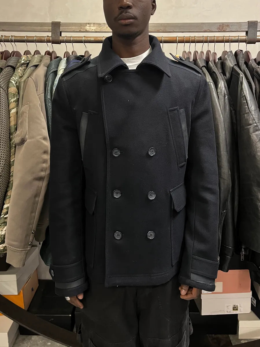 2000s Dolce & Gabbana Black Peacoat Jacket ScRyIms 1