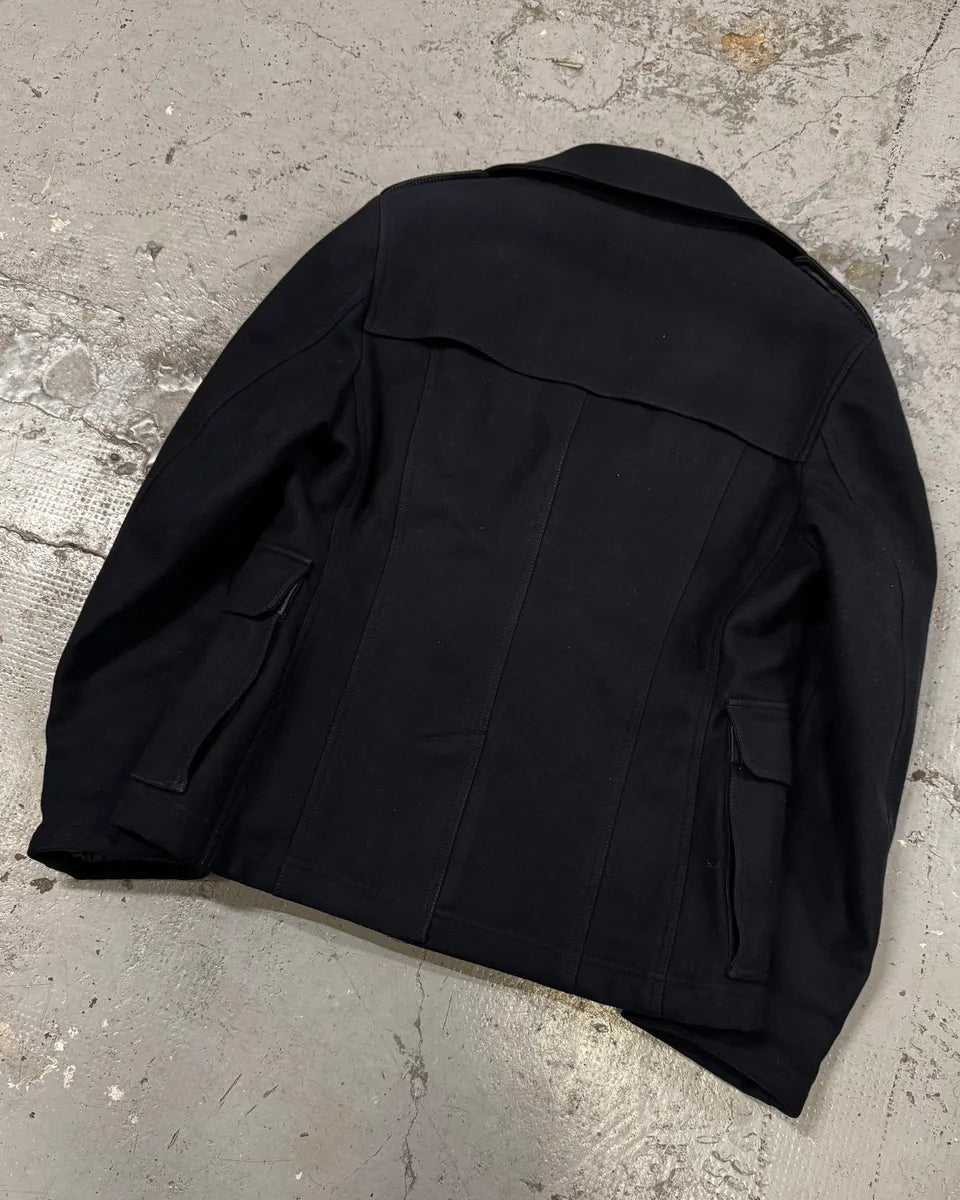 2000s Dolce & Gabbana Black Peacoat Jacket ScRyIms 5