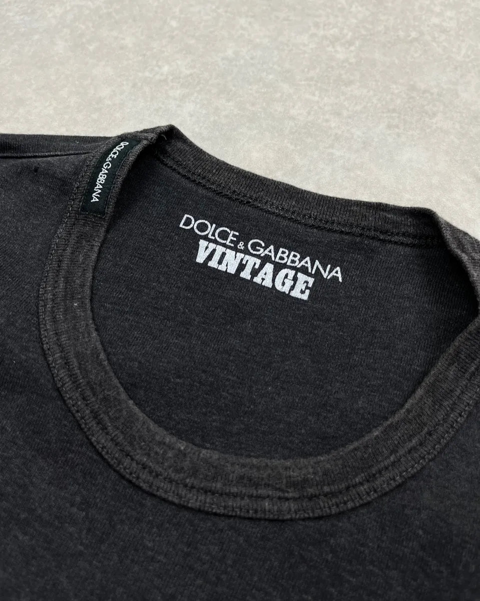 2000s Dolce & Gabbana Black Playboy Magazine Cover T-Shirt TZoRhnJ 8