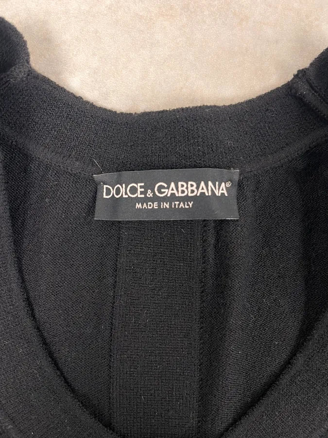 2000s Dolce & Gabbana Black Pleats Tank Top SzqINAl 6