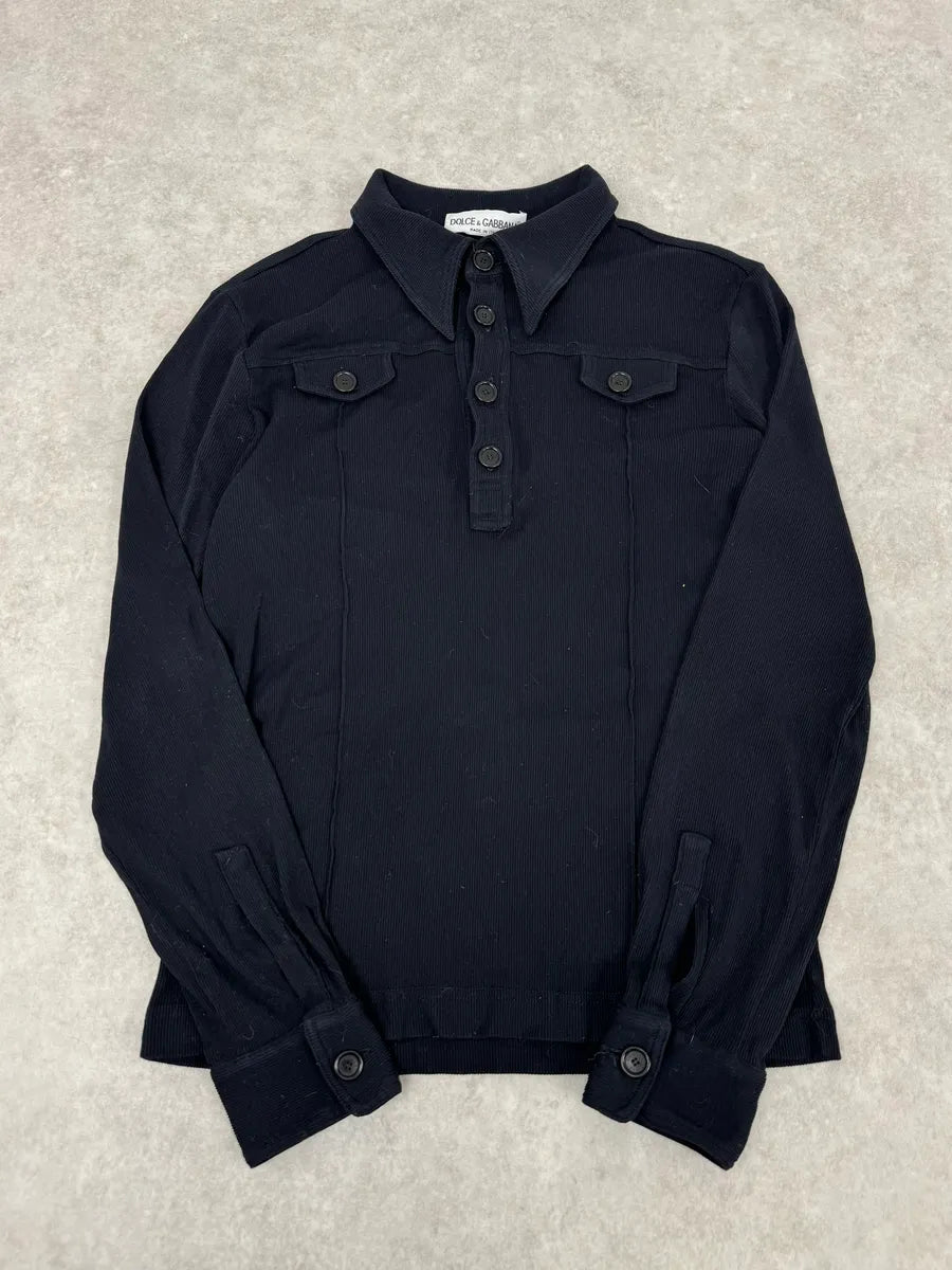 2000s Dolce & Gabbana Black Polo Longsleeves AVuszTN 3