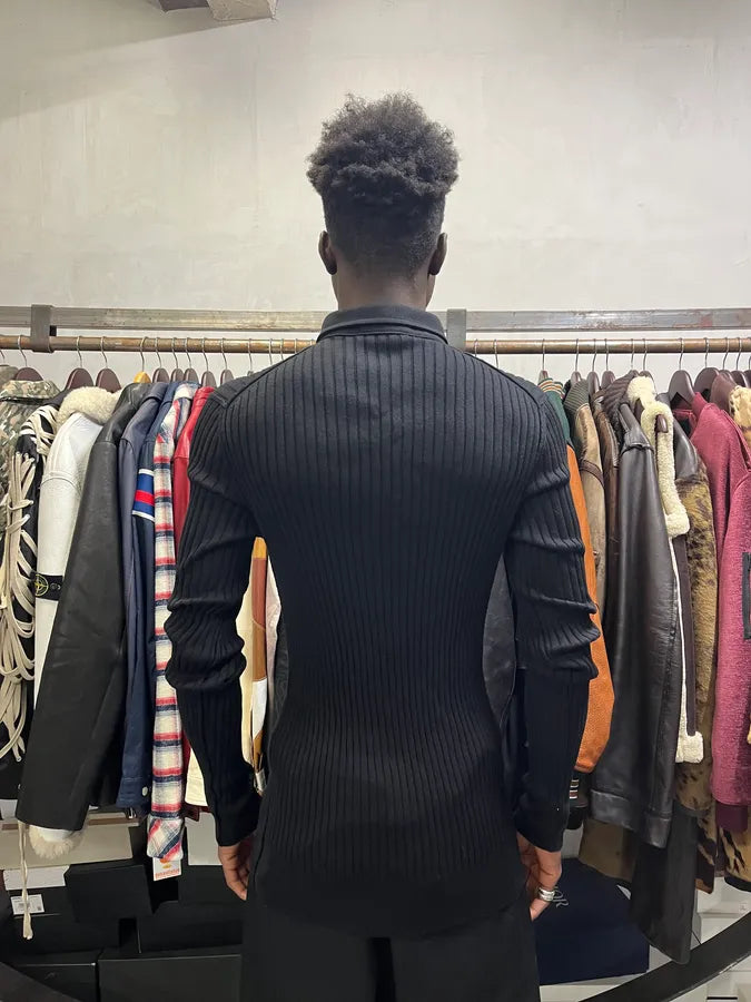 2000s Dolce & Gabbana Black Polo Longsleeves pufDNLl 2