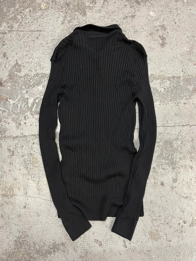 2000s Dolce & Gabbana Black Polo Longsleeves pufDNLl 5