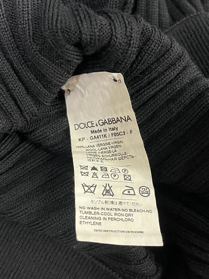 2000s Dolce & Gabbana Black Polo Longsleeves pufDNLl 8