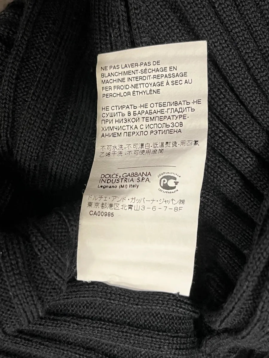 2000s Dolce & Gabbana Black Polo Longsleeves pufDNLl 9